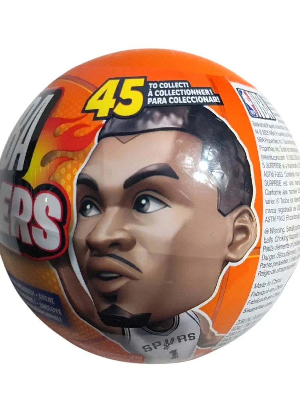 Zuru Nba Ballers Mystery Toy Figure Ball 45 To Collect 4+ Years Orange